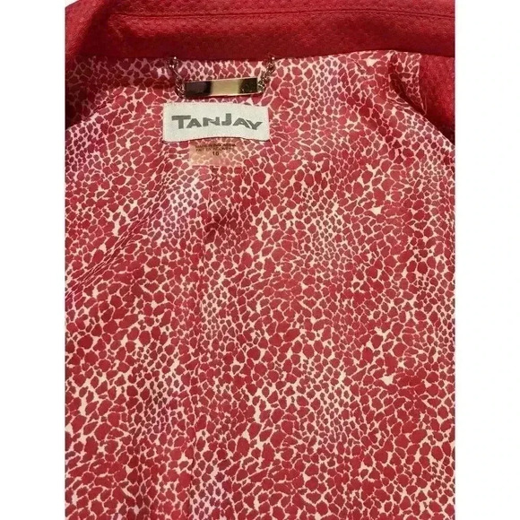 TanJay Women’s 16 Pink Blazer Jacket With Coordinating Medium Short Sleeve Shirt - Picture 14 of 14